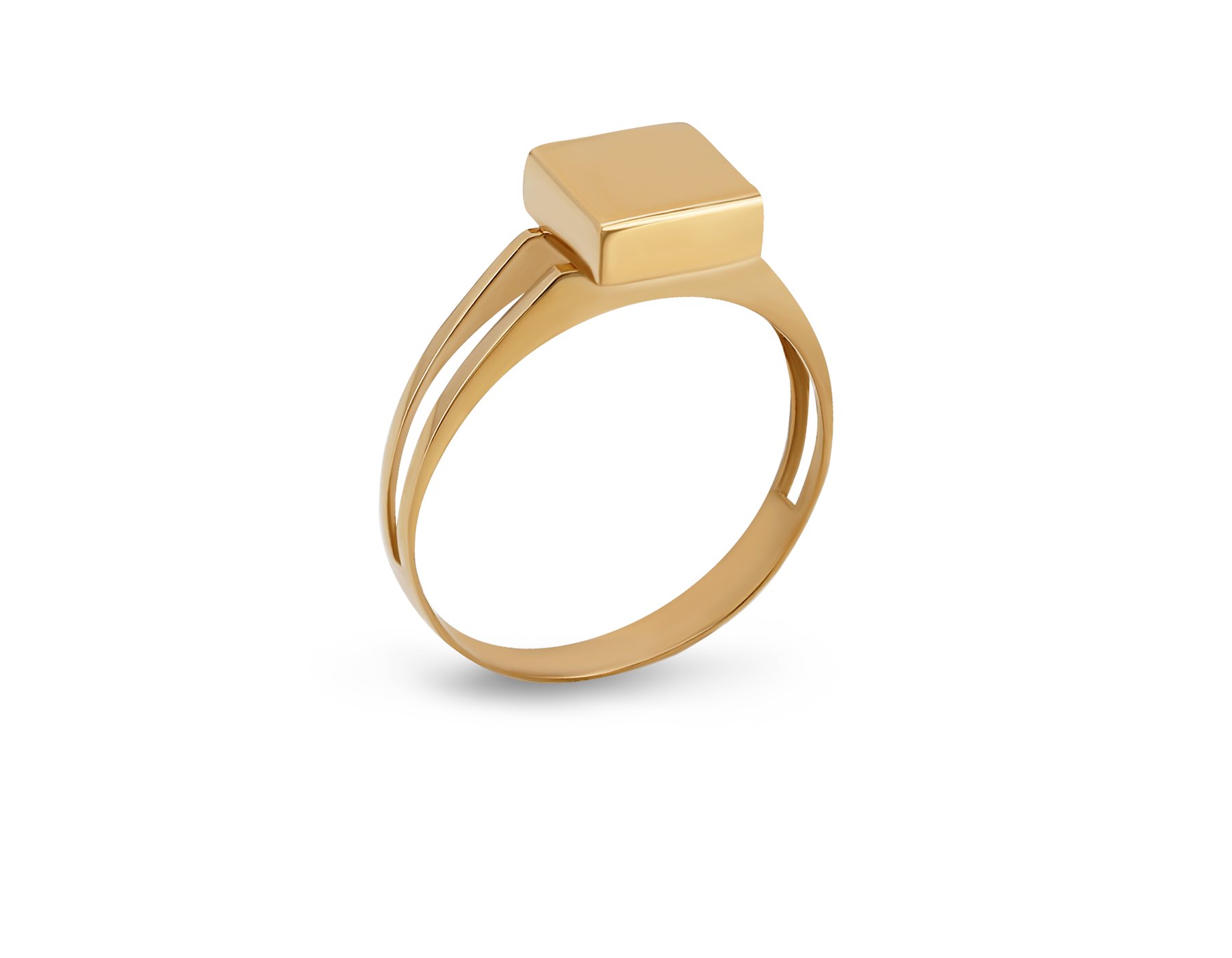 Product1_LG_17631 انگشتر طلا زنانه مربع آینهای - Image 1