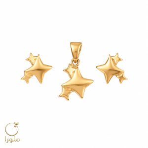 نیم ست ستاره طلا زنانه کد 27004