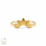 اتگشتر طرح تاج طلا زنانه اسپرت کد 23002