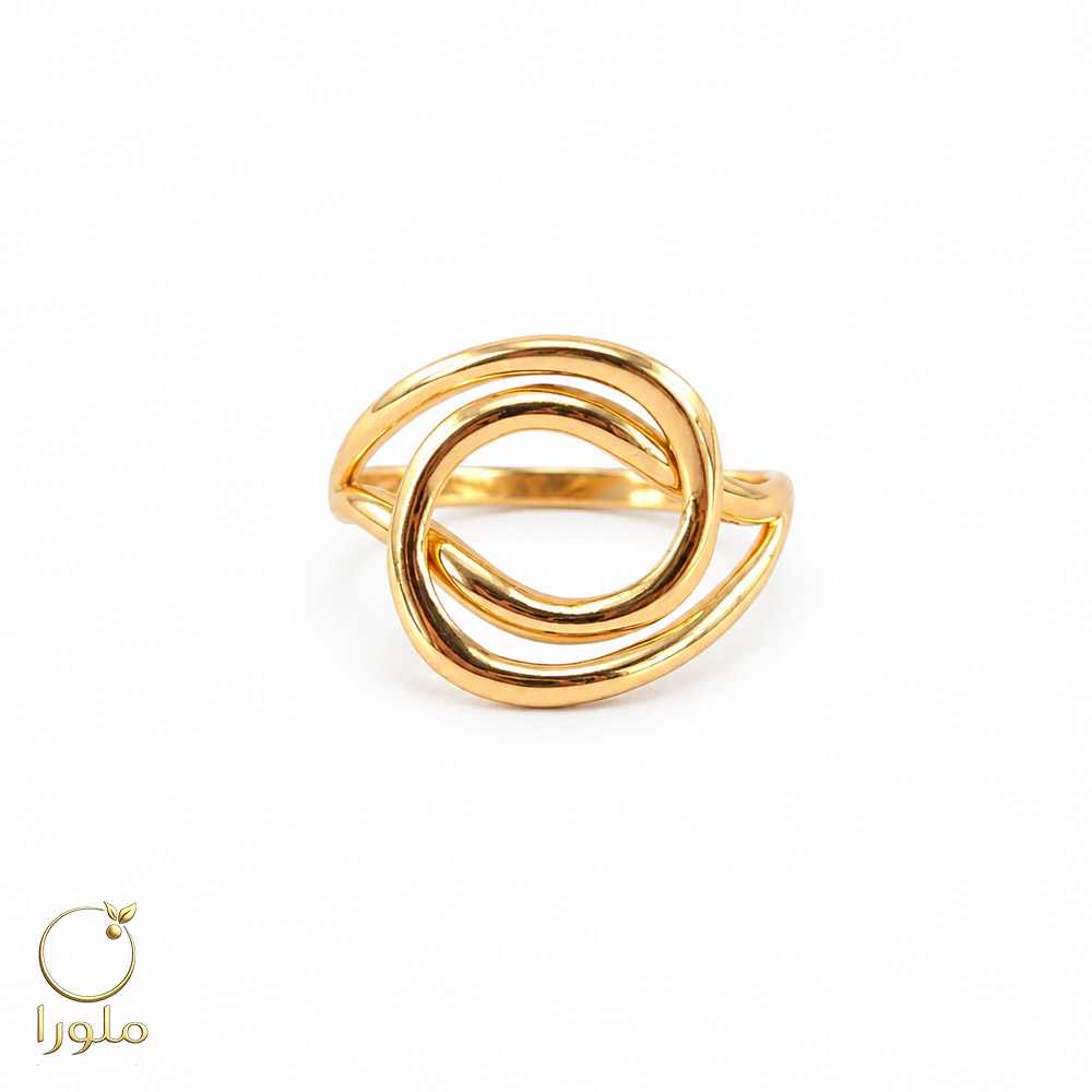انگشتر طرح دایره طلا اسپرت کد 23005