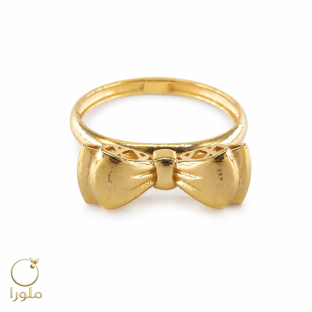 انگشتر طرح پاپیون طلا زنانه کد 23006