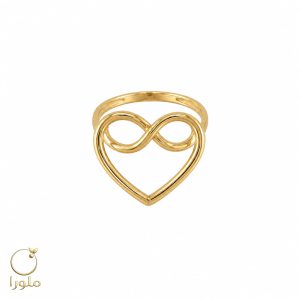 انگشتر قلب زنانه طلا اسپرت کد 23003