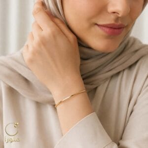 تن پوش النگو آیینه ای طلا با وزن سبک و محکم کد 29001