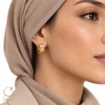 تن پوش گوشواره طلا حلقه ای لاو کارتیه کد 24005