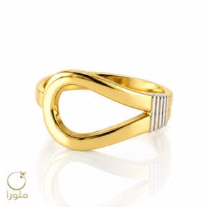 انگشتر طرح اشک طلا مدل هندسی کد 23013 وزن 1.63